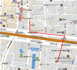 アカネフォトスタジオマップ